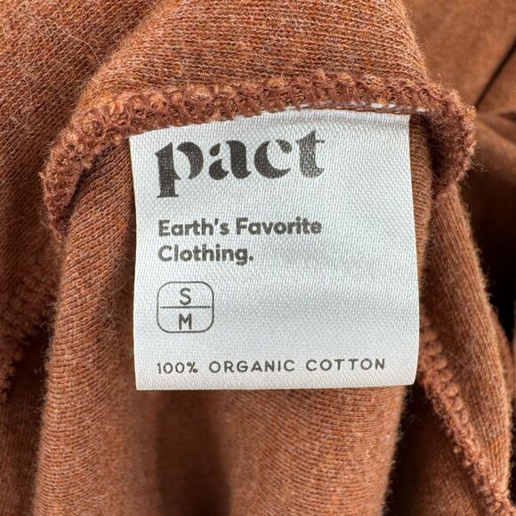 PACT Brooklyn Airplane Brown Long Sleeve Slouchy Oversized Long Cardigan Size S - Picture 7 of 7